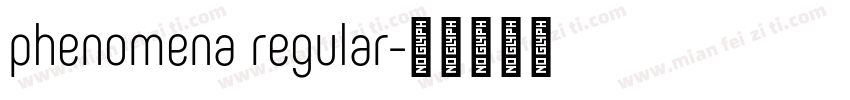 phenomena regular字体转换